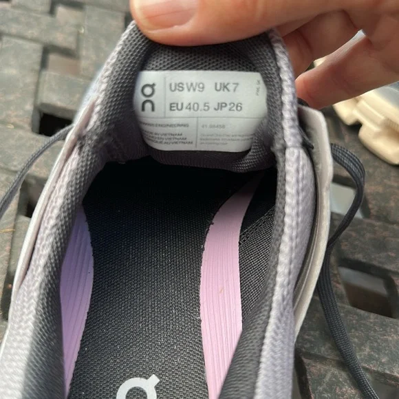 On Cloudswift Running Women's Athletic Shoes 9 W in Gray, Orchid, and Orange - Picture 5 of 6